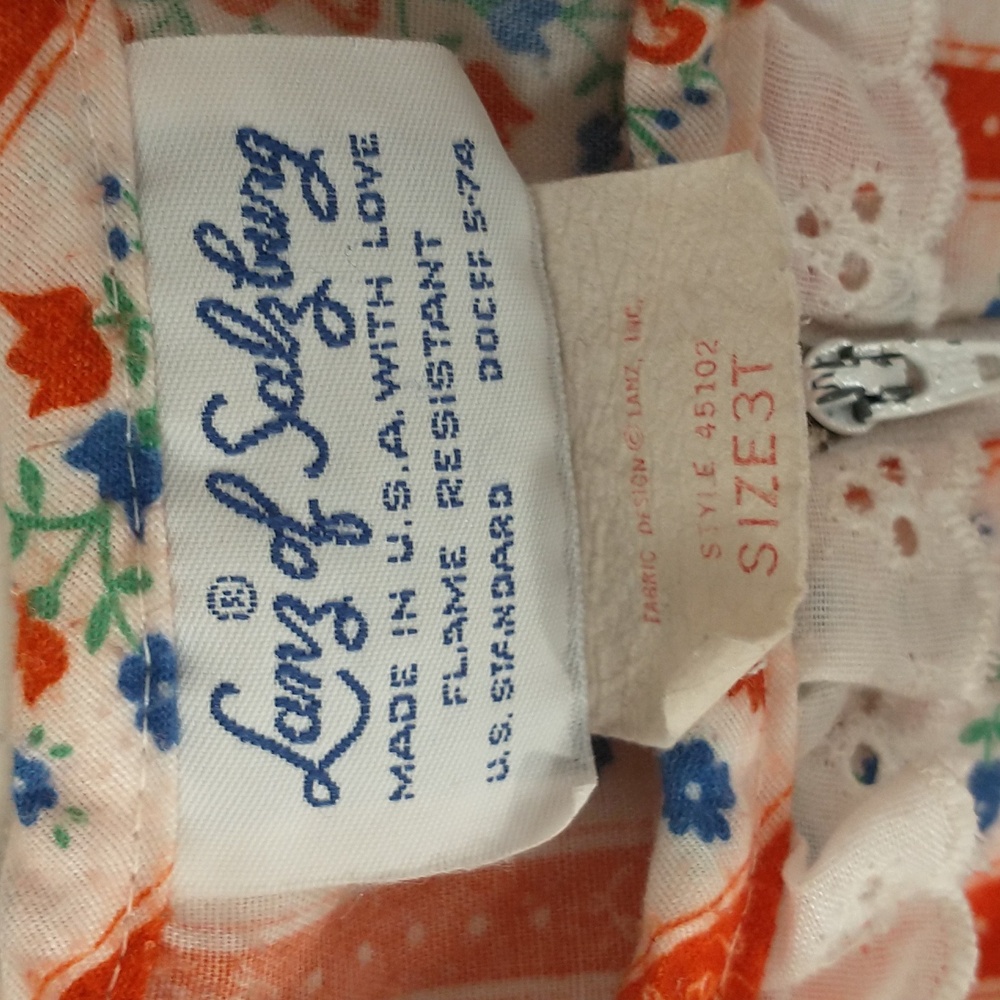 Lanz of Salzburg Vintage Red and White Kids Pajamas - Picture 2 of 9